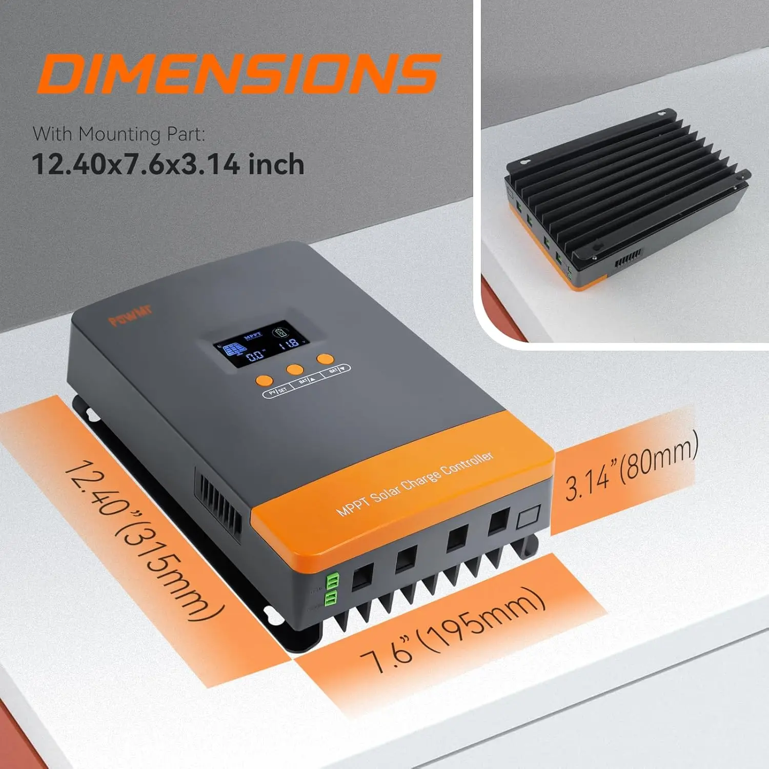 Charge Controller Solar - PowMr ホットセール 12V 24V 48V バッテリー充電コントローラー