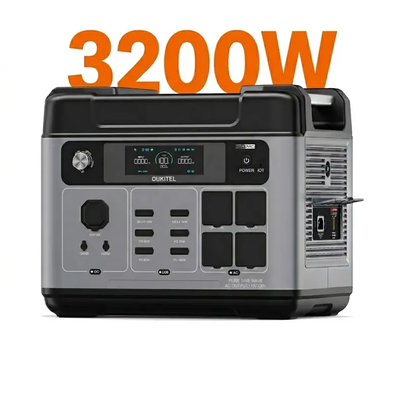 Solar Generator - 2026OUKITEL P2001 PLUS 2048Wh LiFePO4バッテリー搭載 2400Wソーラー発電機