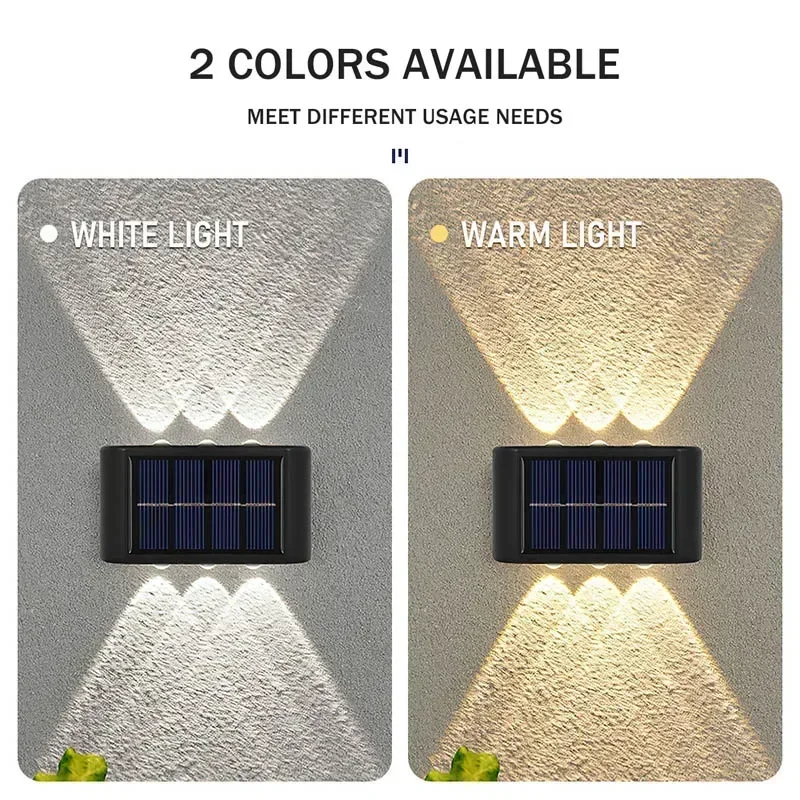 LEDソーラーライト 屋外防水 ソーラーウォールランプ 上下 - Solar Lamp のレビューと価格