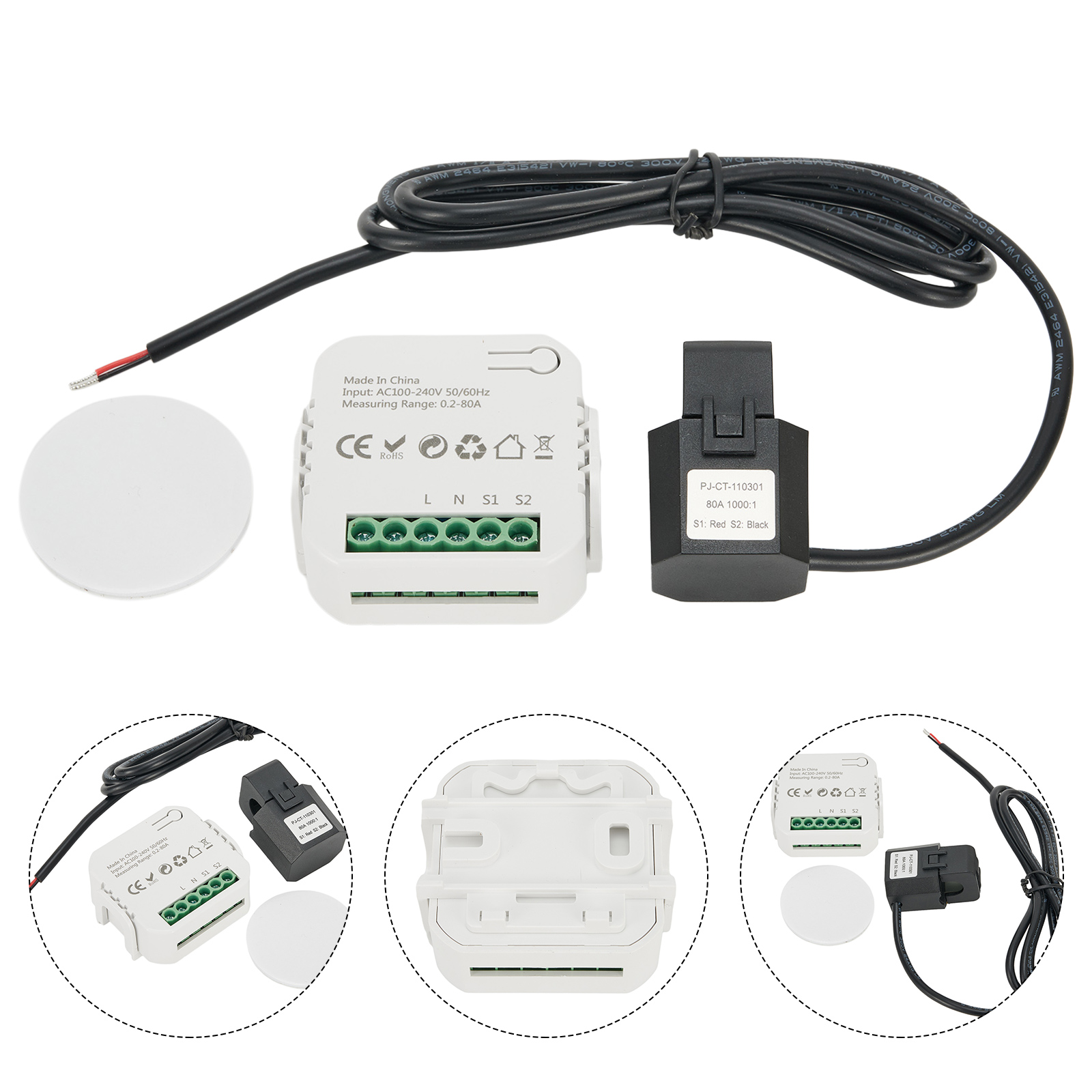 Tuyaスマートライフ対応 WIFI電力メーター 80A ク - Energy Monitor Meter のレビューと価格