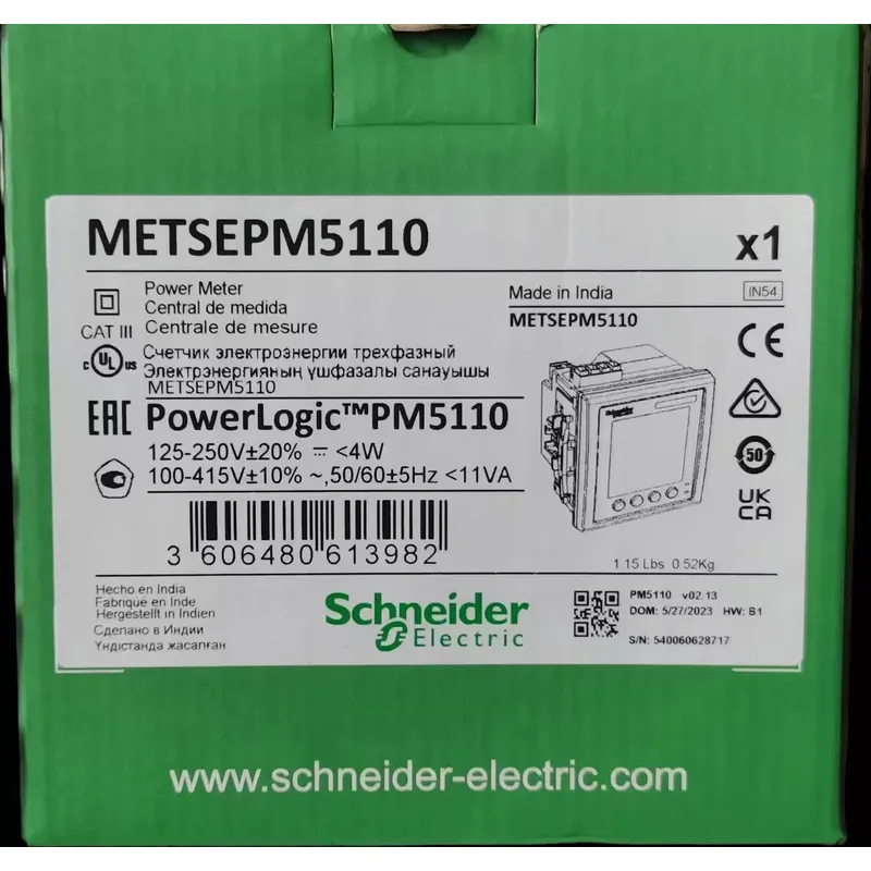 METSEPM5110、5320、5330対応。三相交流10 - Energy Monitor Meter のレビューと価格