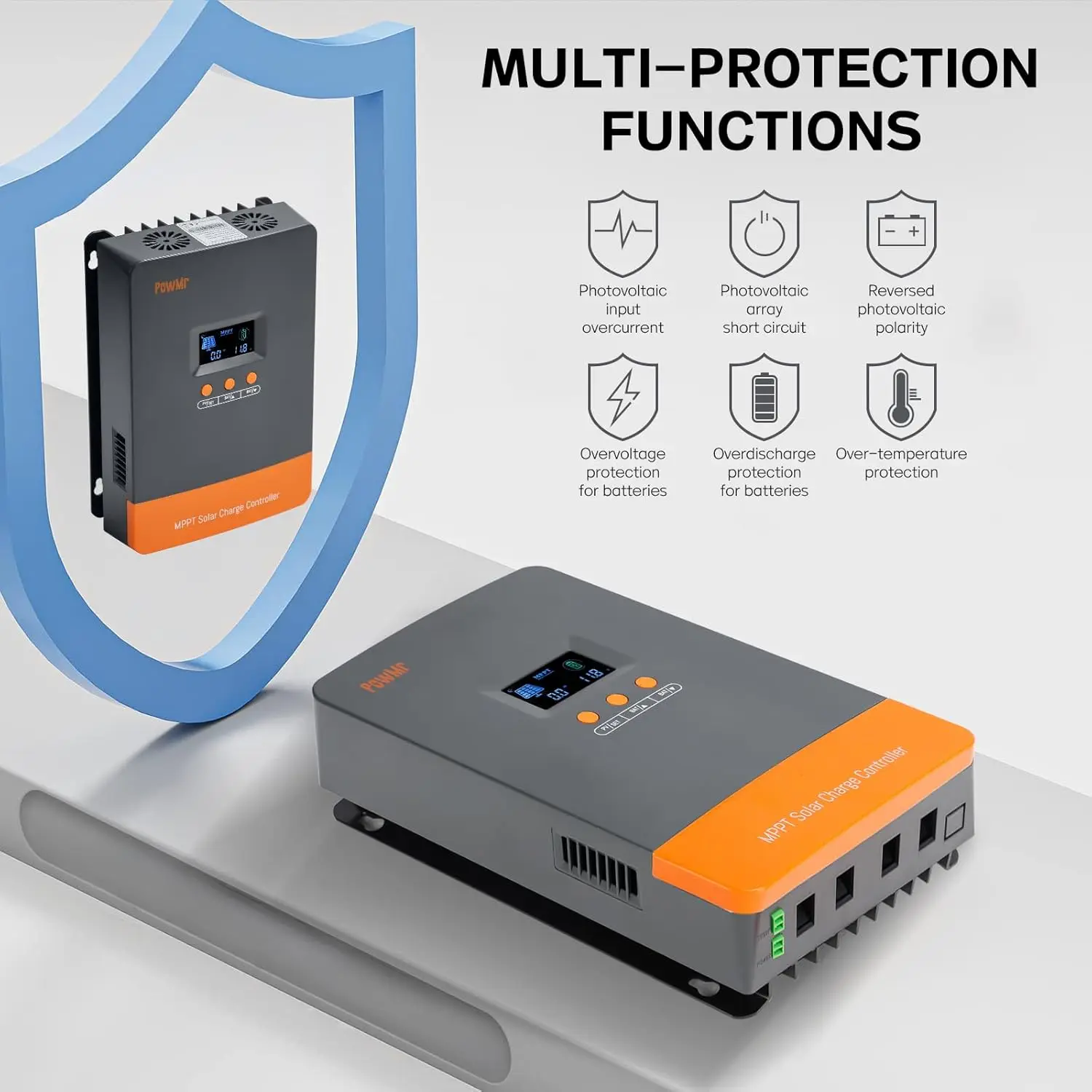 PowMr ホットセール 12V 24V 48V バッテリー - Charge Controller Solar のレビューと価格