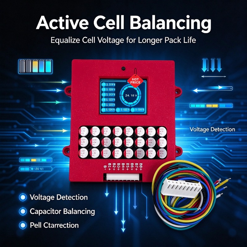 アクティブ・バランサー 4S 6S 8S リチウム/リン酸鉄 - Lithium Battery 12V のレビューと価格