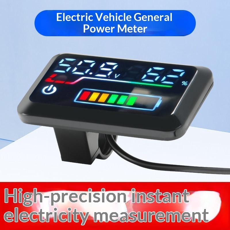 高精度電圧計 デジタルバッテリー残量表示器 48V-72V: - Energy Monitor Meter のレビューと価格