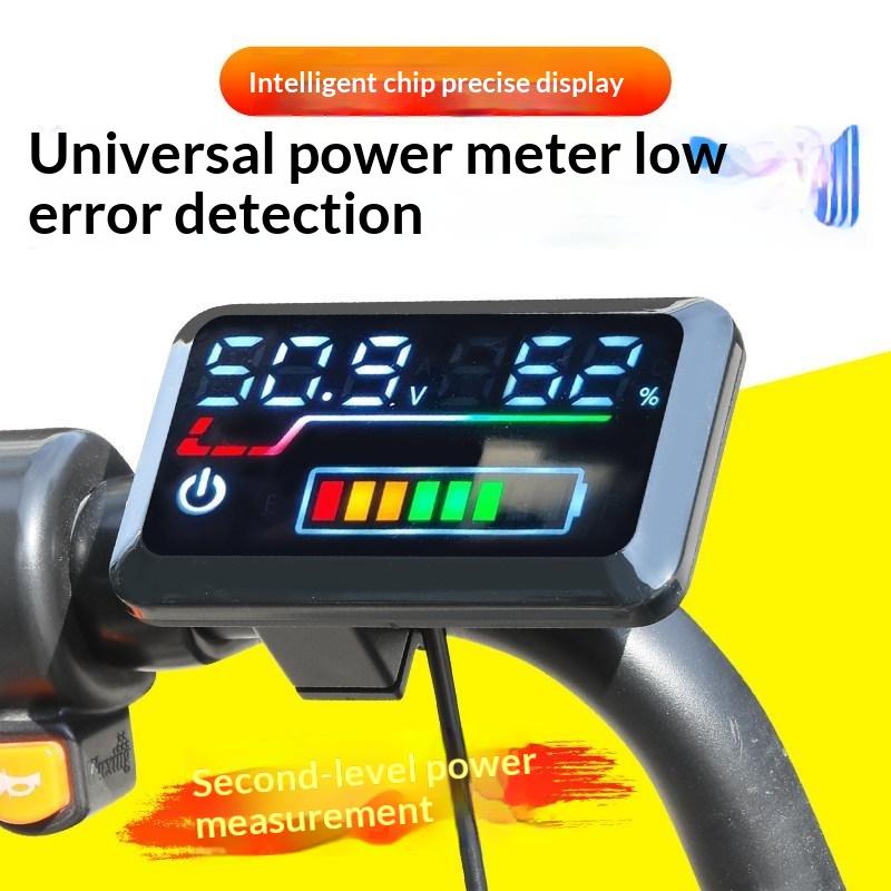 高精度電圧計 デジタルバッテリー残量表示器 48V-72V: - Energy Monitor Meter のレビューと価格