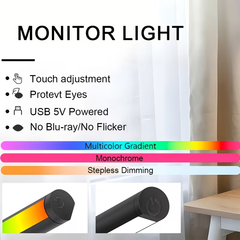 コンピュータモニターライトバー PCモニター用 USB給電L - Energy Monitor Meter のレビューと価格