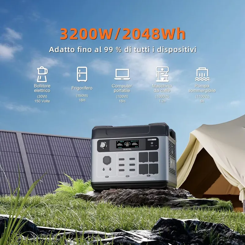 2026OUKITEL P2001 PLUS 2048Wh  - Solar Generator のレビューと価格