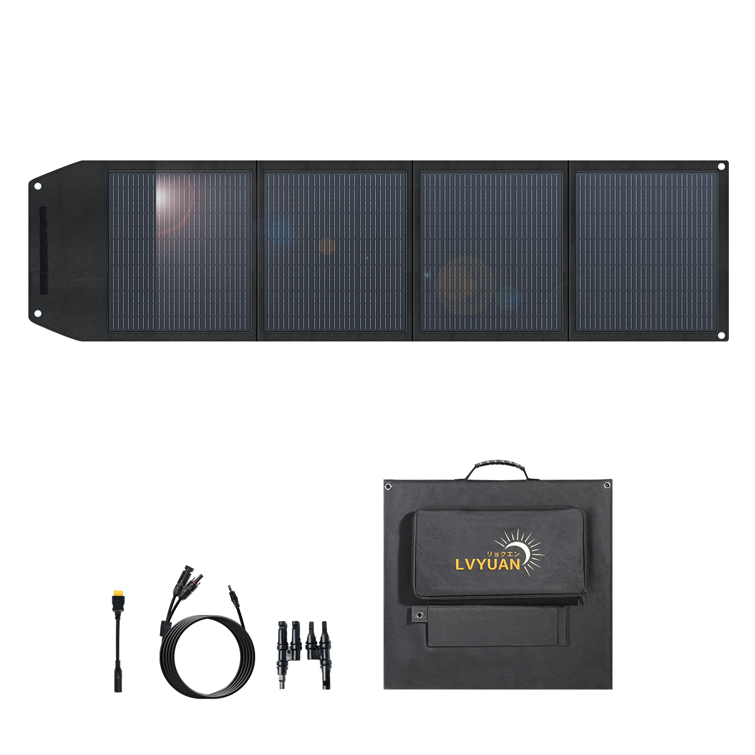 高効率200ワット折りたたみ式24V単結晶シリコンソーラーパ - Solar Panel のレビューと価格