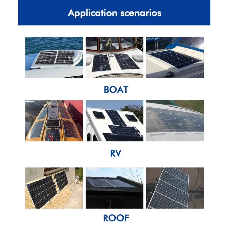 50W 100W 150W 200W フレキシブルソーラーパ - Solar Panel 200W のレビューと価格