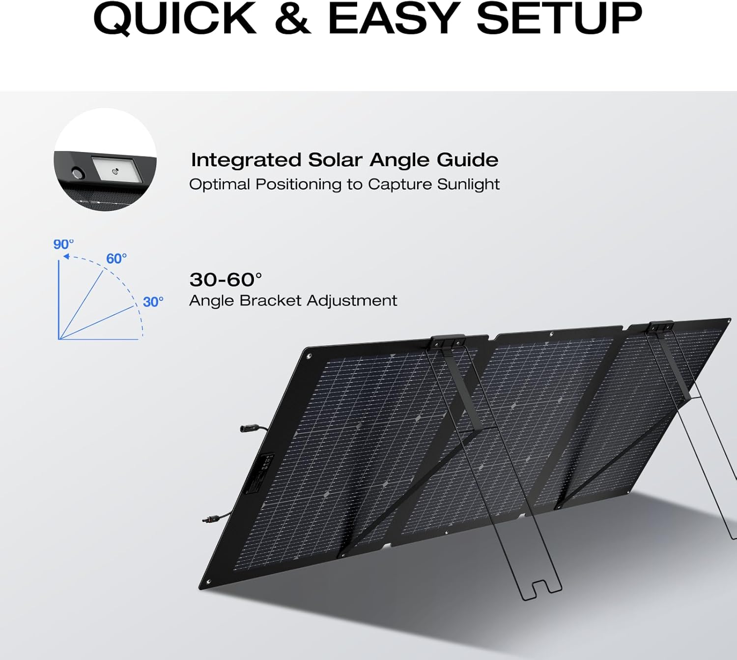 160ワット折りたたみ式ソーラーパネルポータブル電源調整可能 - Solar Panel のレビューと価格