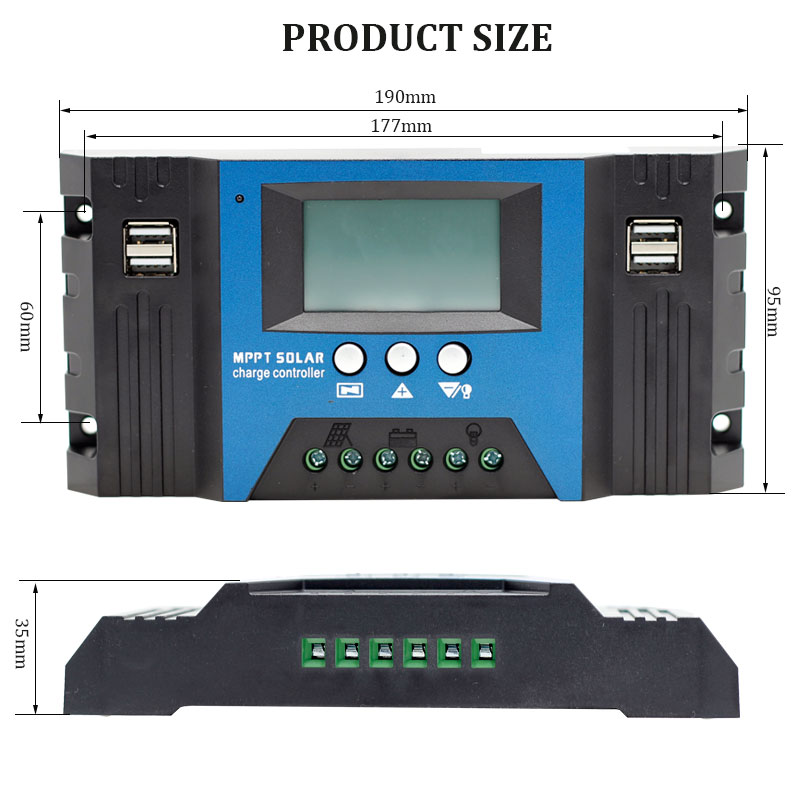 MPPT ソーラーコントローラ 12 V/24 V 自動 1 - Solar Panel 200W のレビューと価格